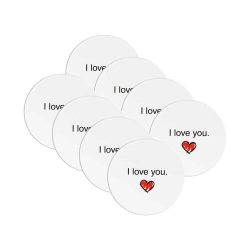 8PK LMD Ceramic Love - Beautiful On The Inside Table Coaster 10cm