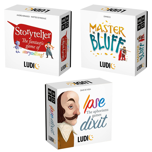 3PK Ludic Master Bluff/Ipse Dixit/Storyteller Card Game Set 6-8y