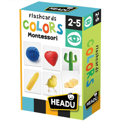 Headu Montessori Flashcards Colours Kids Activity Game Set 2-5y