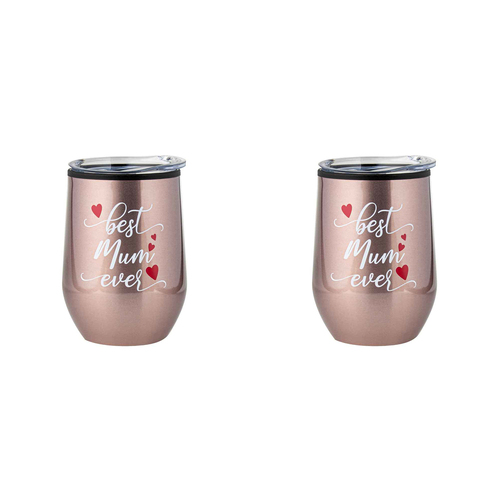 2PK Mum 360ml S/S Vacuum Insulated Tumbler Double Walled Mug