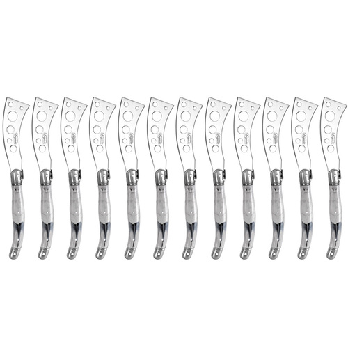 12pc Laguiole Etiquette 21.5cm Soft Cheese Knife - Marble White