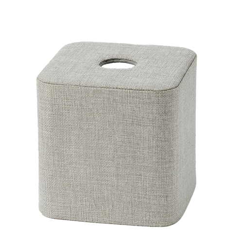 Pilbeam Living ^Aura Square Tissue Box Holder Grey