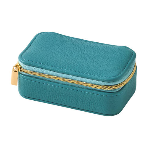 Pilbeam Living Mila Mini Jewellery Case Box Organizer 10.5x6cm Teal