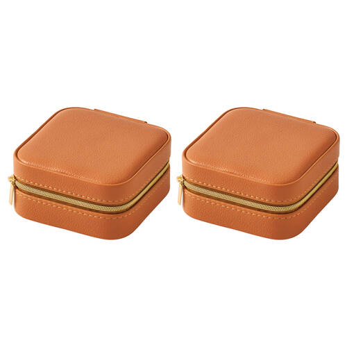 2PK Pilbeam Living Ambrosia Jewellery Case Box Organizer 10x10cm Pink