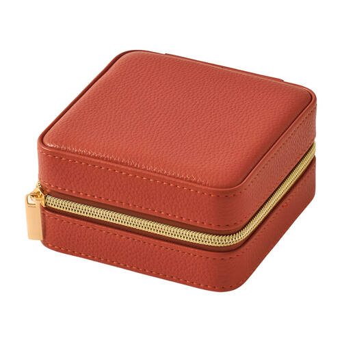 Pilbeam Living Celine Jewellery Case Box Organiser 12x12cm Crimson