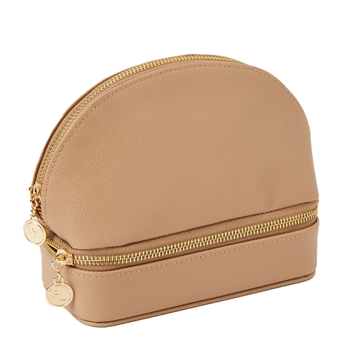 Pilbeam Living 17.5cm Amara Cosmetic & Jewellery Holder Case - Nude