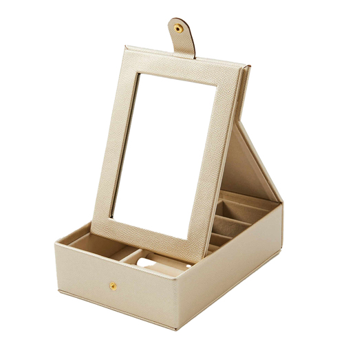 Pilbeam Living Bijoux 21cm Jewellery Box w/ Mirror - Gold