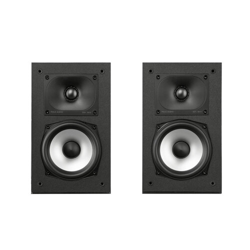 Polk Audio MXT15BK Monitor Bookshelf Speaker Pair - Black
