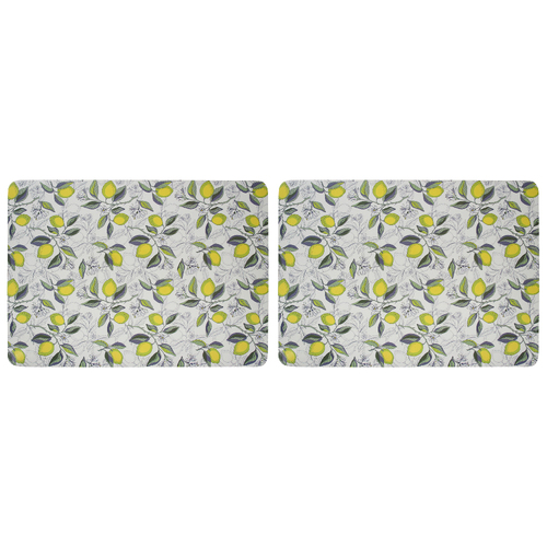 2x 4pc LVD MDF/Cork Placemat 30x21.5cm - CitronLemons
