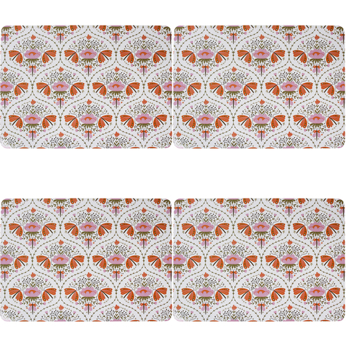 4PK 4pc LVD MDF/Cork Placemat Wanderer Home/Kitchen Decor 21.5x30cm Rectangular