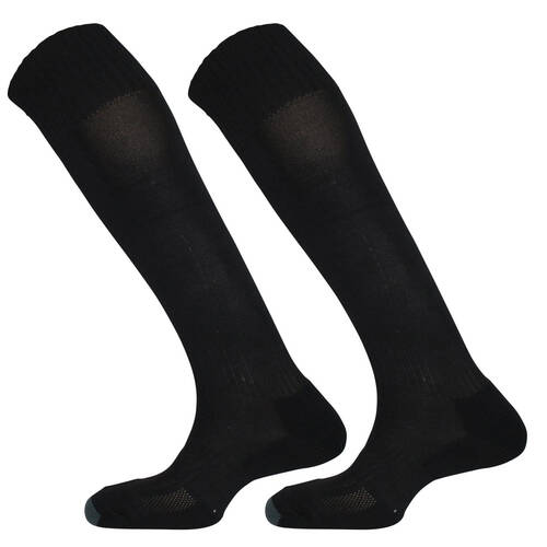 Mitre Mercury Plain Football Sock Black Sz Junior - Black