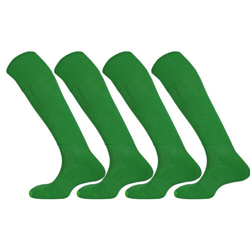 2PR Mitre Mercury Plain Football Sock Emerald Sz Junior - Emerald