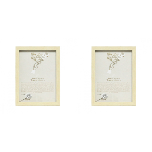 2PK Splosh Mystique Sagittarius Glass Framed Print w/ Stand 23.5x32cm