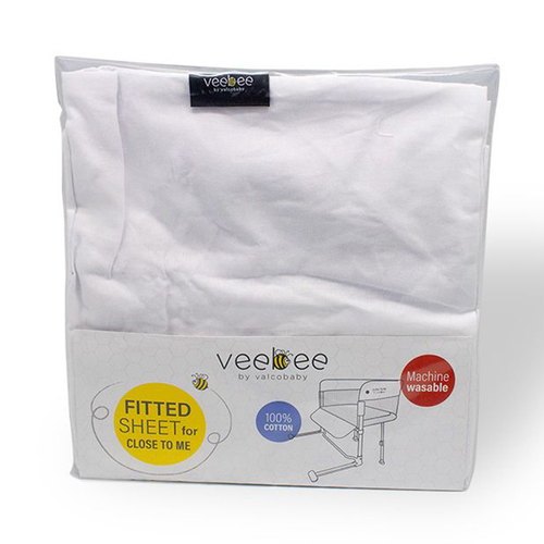 VeeBee 660 x 530mm Fitted Sheet For Close To Me Co-Sleeper