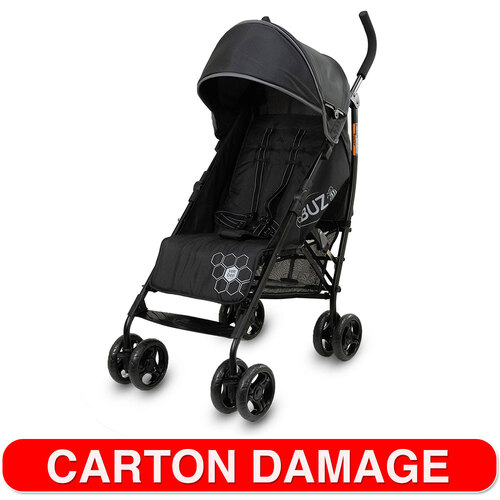 VeeBee Buz Toddler/Child 106cm Stroller w/ Sun Cap/Cup Holder - Black