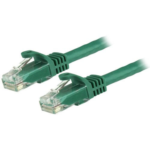Star Tech 7.5 m CAT6 Cable - Patch Cord - Green - Snagless
