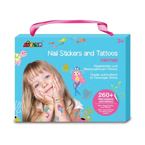 Avenir Nail Stickers & Tattoos Mermaids Decorate Style 3y+