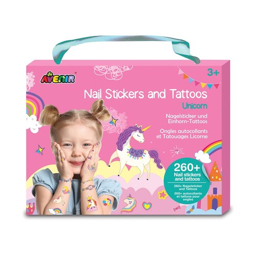 Avenir Nail Stickers & Tattoos Unicorns Decorate Style 3y+