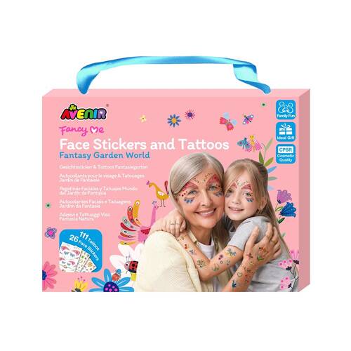 Avenir Face Sticker & Tattoos Fantasy Garden World Kids 3y+