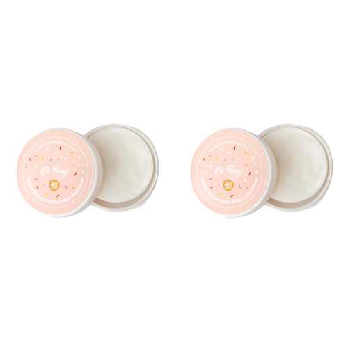2x 40pc Oh Flossy Water-Based Nail Polish Remover Wipes