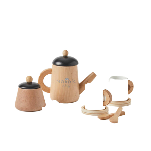 Nordic Kids Children's Wooden Tea Time Play Toy Set 3y+