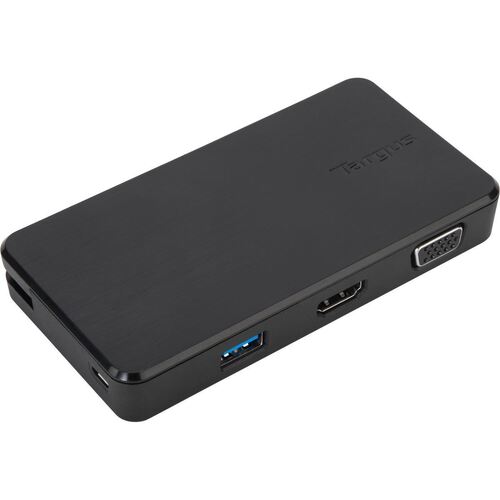 Targus USB 3.0/USB-C Dual Travel Dock  f/ Projectors/HDTVs/Mac/Apple/Android