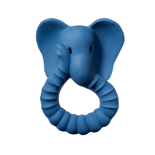 Natruba Elephant 12cm Rubber Teether Chew Toy Baby/Infant 0m+ Blue