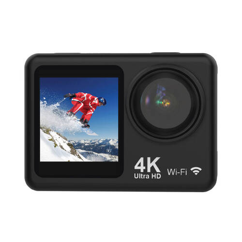 Navig8r Trek 4K Ultra HD Action Camera w/ Dual Screen Waterproof & Shockproof