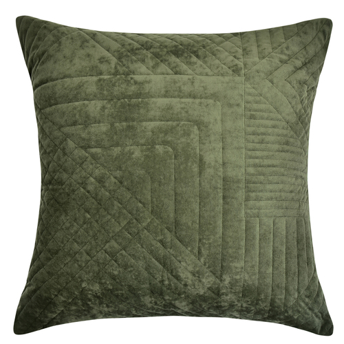 Bianca Navarro Olive Polyester Velvet European Decorative Pillowcase 65cm