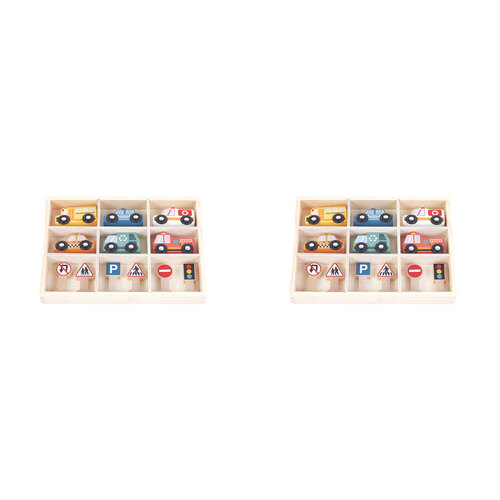 2PK Zookabee Wooden Vehicle Toy Kids/Children Play Set