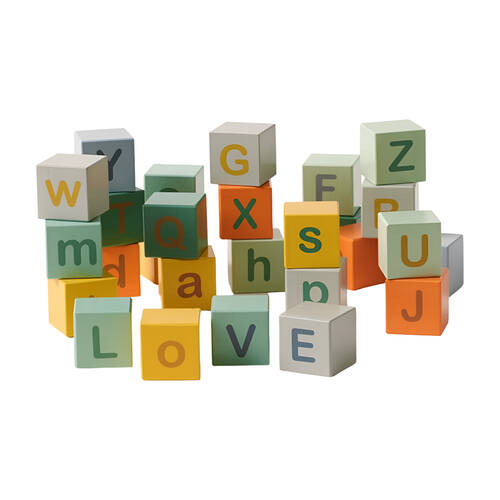 Zookabee Wooden Alphabet Blocks Educational Learning Skills