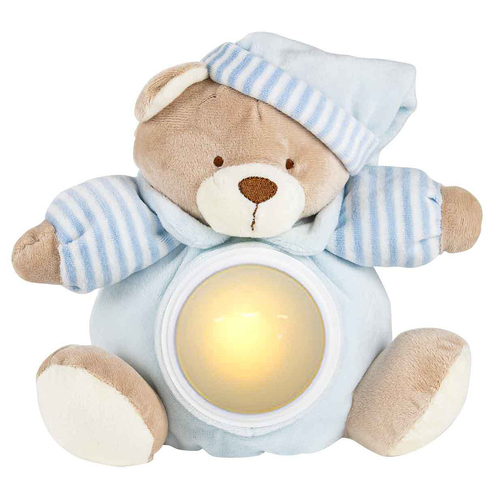 Blue Musical Bear With Light 20cm In Box Cuddly Ultra Soft Toy For Babies