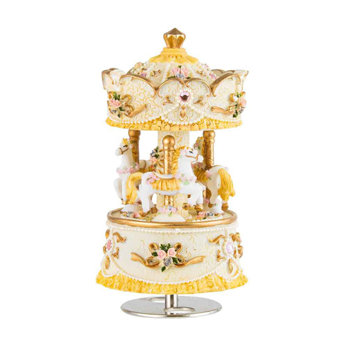 Sweet Pastel Carousel Gift/Homeware Keepsake Decor 17cm