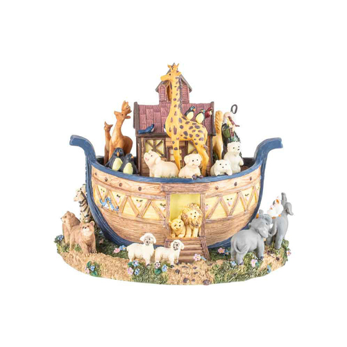 Noahs Ark Rotating Musicbox Gift/Homeware Keepsake Decor 16cm