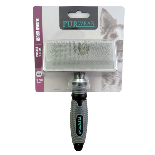 Furwear Slicker Brush For Pets Large Grey