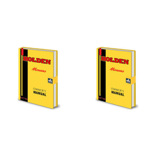 2PK Holden Monaro Owners Manual A5 Premium Notebook Yellow
