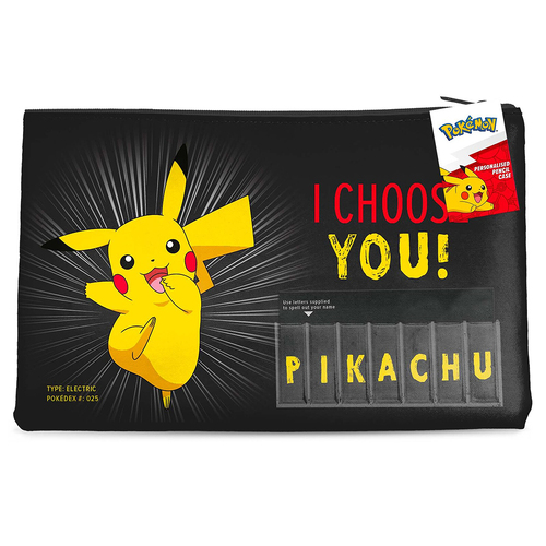 Pokemon I Choose You Pikachu Personalized Named. Pencil Case