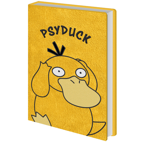 Pokemon Psyduck Themed Novelty Rectangular Hard Cover Notebook Yellow