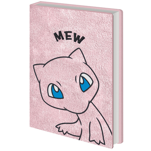 Pokemon Mew Themed Novelty Rectangular Hard Cover Notebook Pink