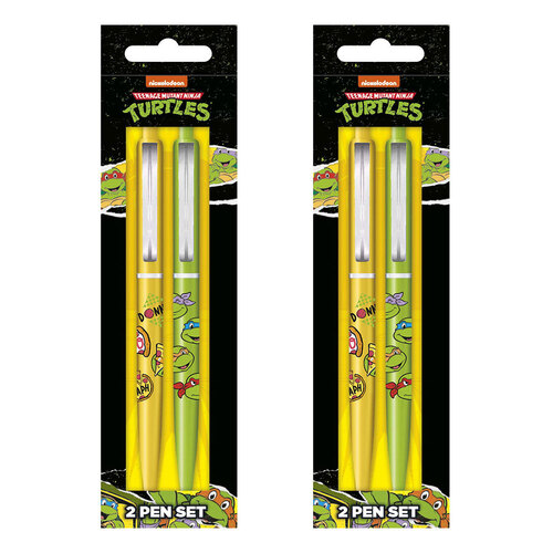 4pc Teenage Mutant Ninja Turtles Retro Gel Pen Set