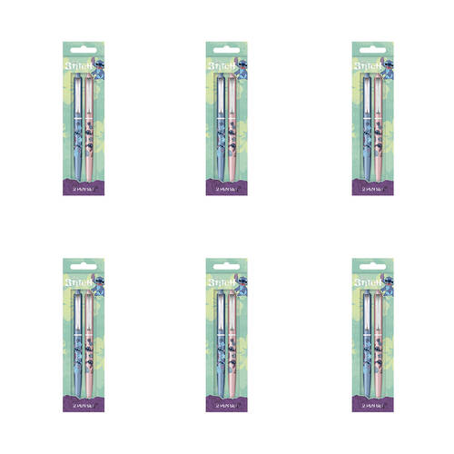 12pc Disney Lilo & Stitch Stitch Smile Pen Set Blue/Pink
