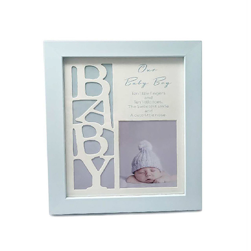 Our Baby Boy Frame 21x24cm Frame Novelty Baby/Infant Home Decor