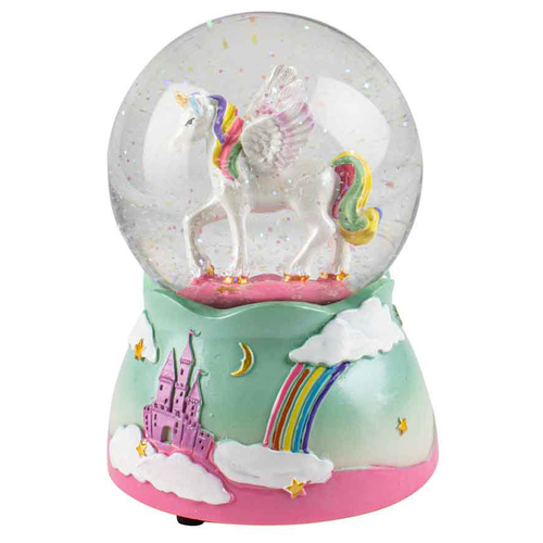 Waterball Unicorn Pink 8cm Music Novelty Baby/Infant Home Decor