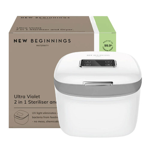 New Beginnings Maternity 2-in-1 UV Steriliser & Dryer White