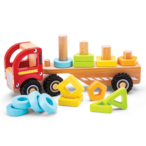 New Classic Toys Stacking Shape Truck Kids/Children Wooden Toy 18m+