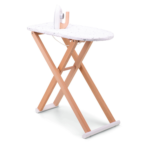 New Classic Toys Ironing Board w/ Iron Wooden Toy Kids Pretend Play Set 3+