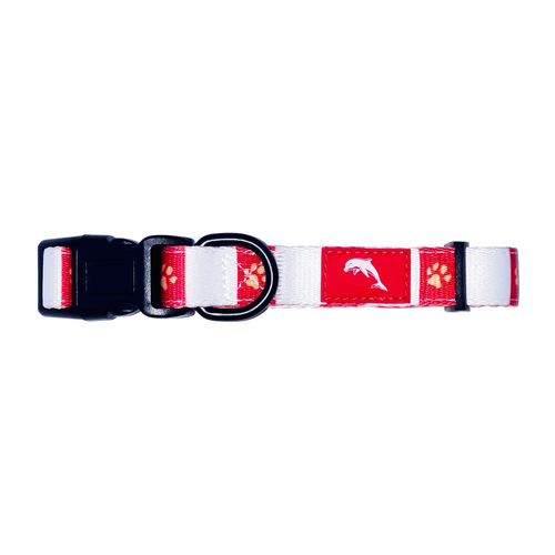 The Stubby Club Dolphins - NRL Pet Nylon Collar - Small