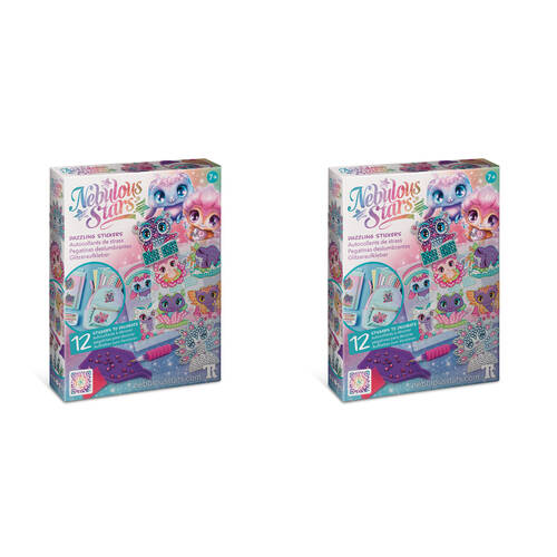 2PK Nebulous Stars Dazzling Stickers Craft Kit Kids/Children 7y+