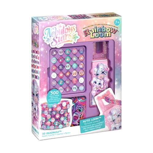  Nebulous Stars Rainbow Loom NS Auto Bead Set 300 Elastics 30 Cute