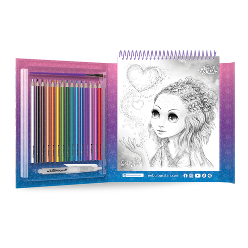 Nebulous Stars Watercoloring Book Kids Activity Set 7y+